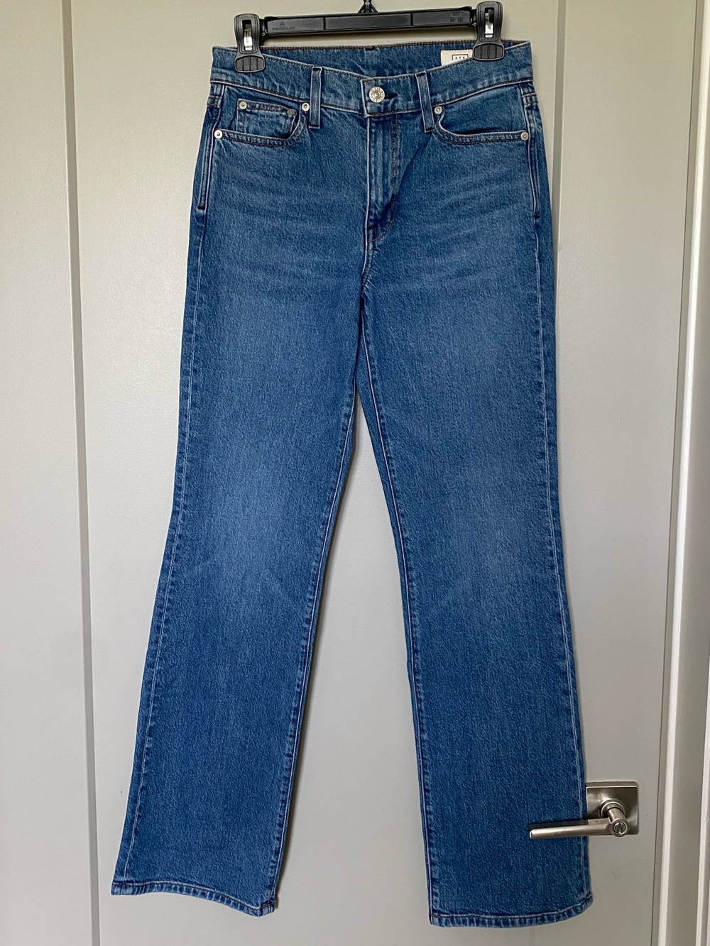 AYR The Hangout High Rise Bootcut Jeans Medium Wash Blue Denim Size 27 - Picture 2 of 7